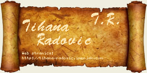 Tihana Radović vizit kartica